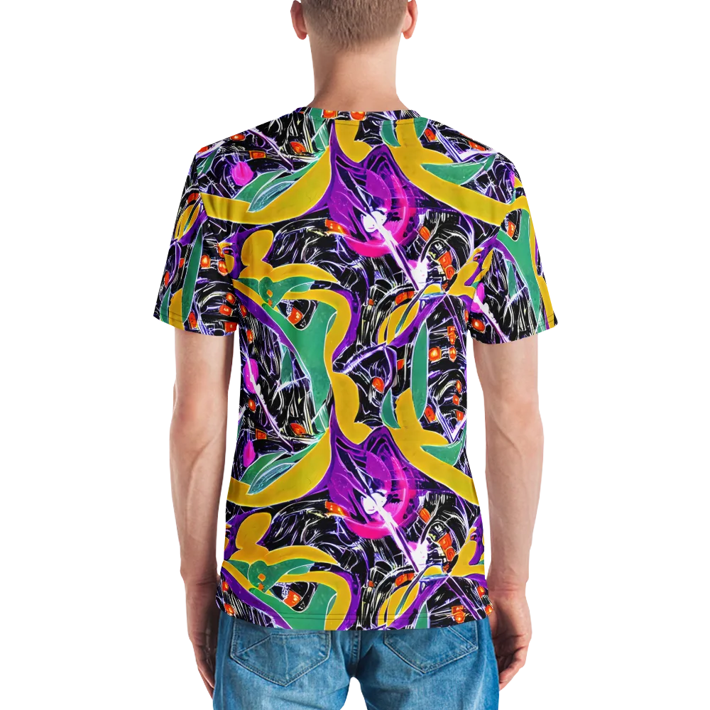 Lacquer Bloom on Men's Crew Neck T-Shirt — Back