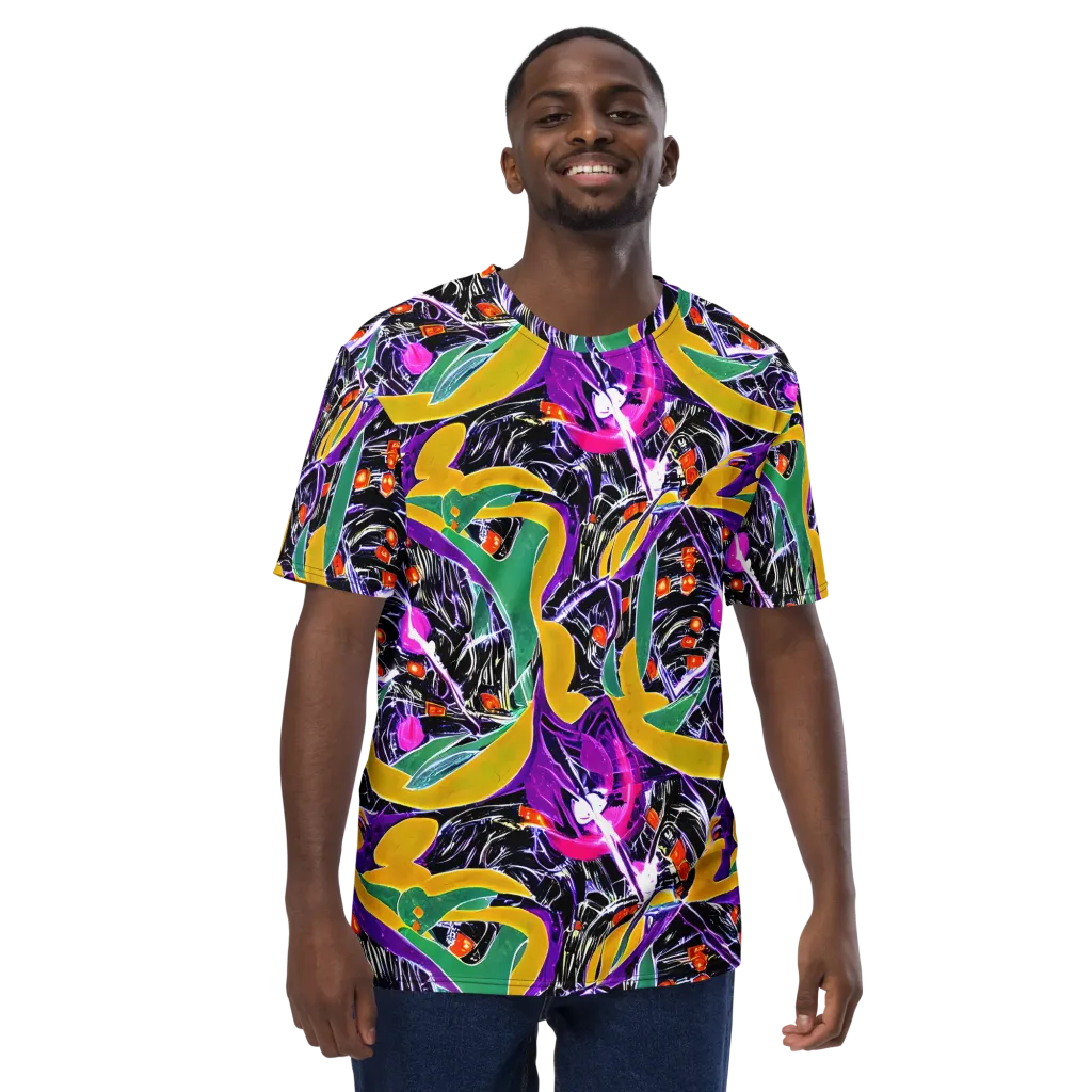 Lacquer Bloom on Men's Crew Neck T-Shirt — Front