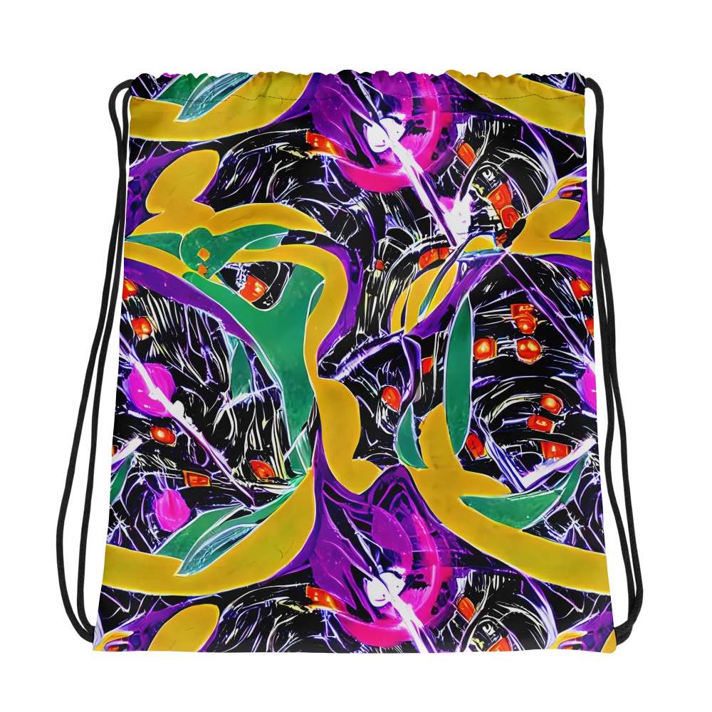 Lacquer Bloom on Drawstring Bag — Photo