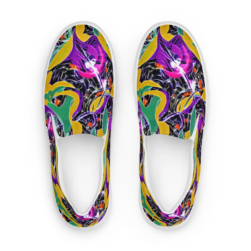 Lacquer Bloom on Women's Slip-On Canvas Shoes — Front
