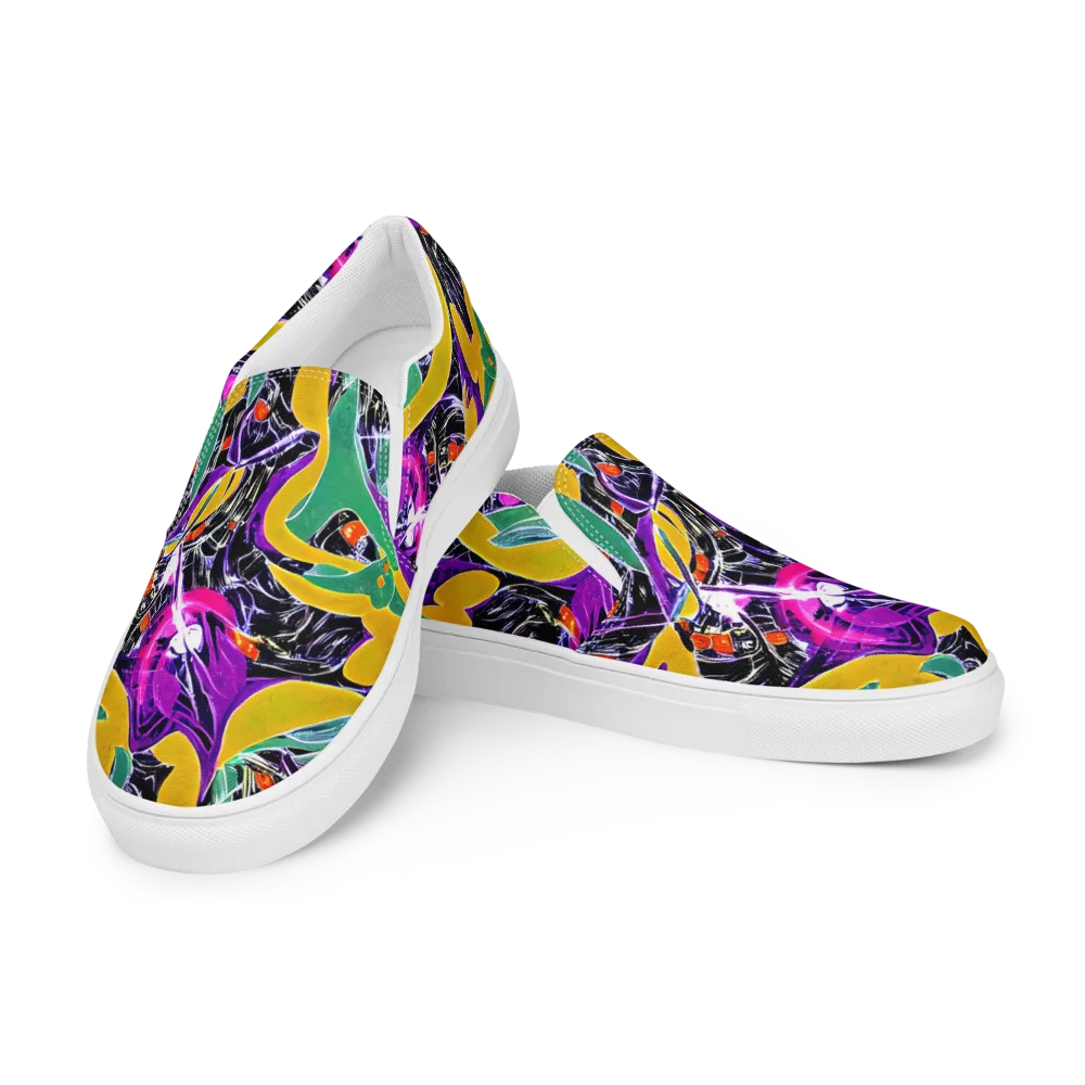 Lacquer Bloom on Women's Slip-On Canvas Shoes — Left Front