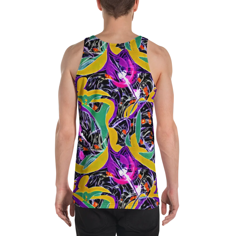 Lacquer Bloom on Men's Tank Top — Back