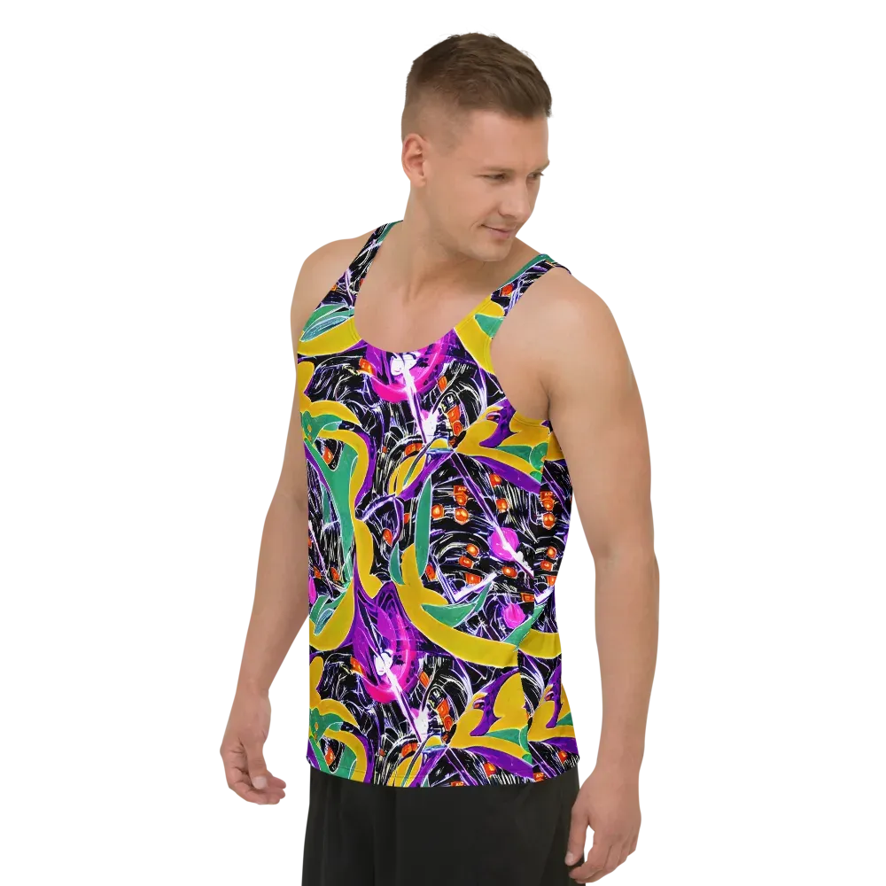 Lacquer Bloom on Men's Tank Top — Left Front
