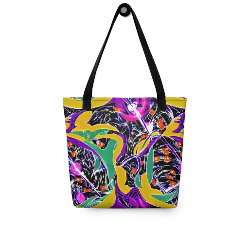 Lacquer Bloom on a Tote Bag