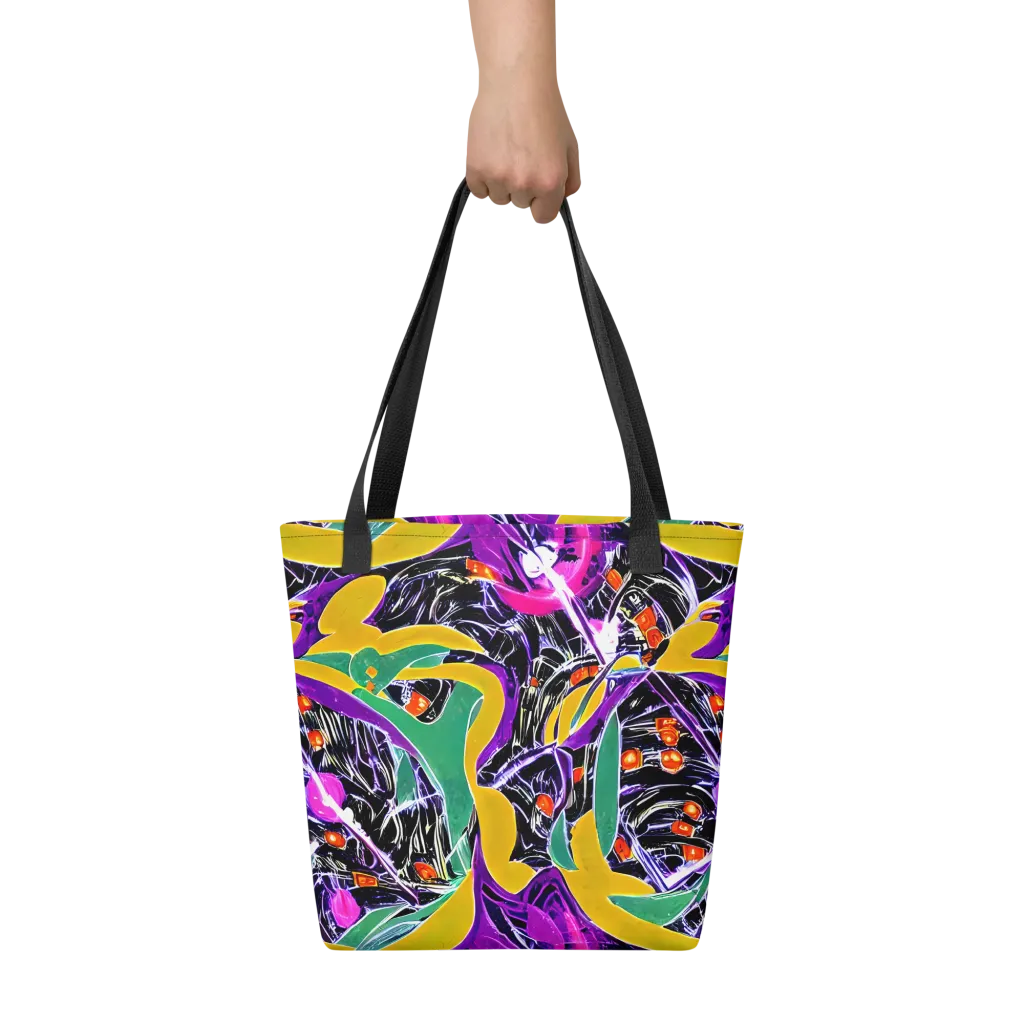 Lacquer Bloom on Tote Bag — Front