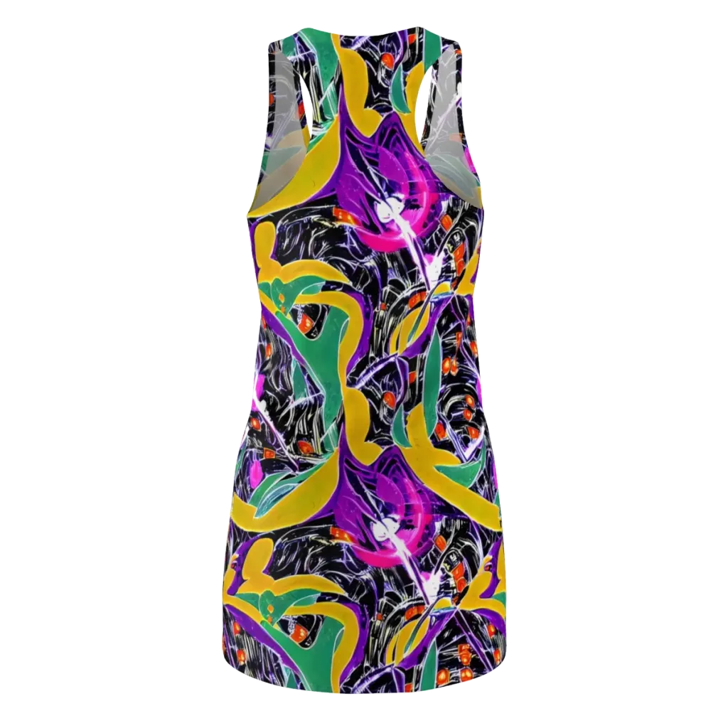 Lacquer Bloom on Racerback Dress — Back