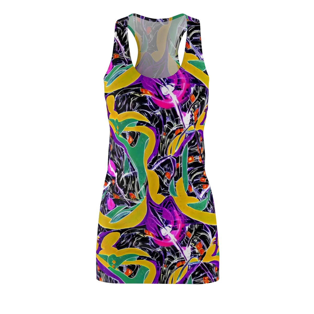 Lacquer Bloom on Racerback Dress — Front