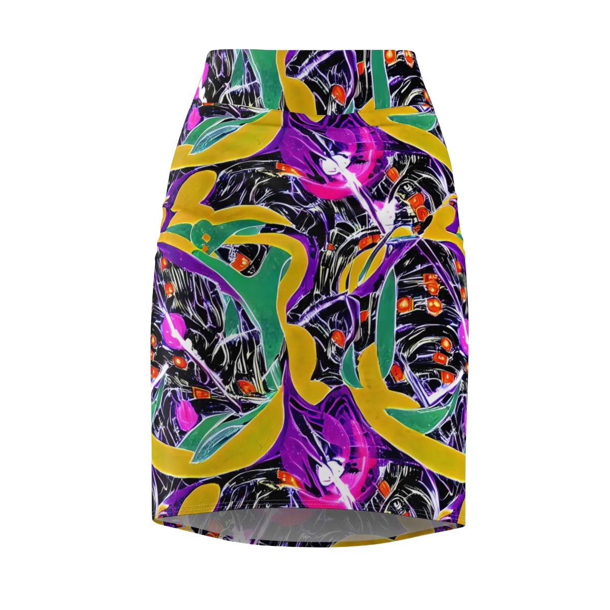 Lacquer Bloom on Pencil Skirt — Front