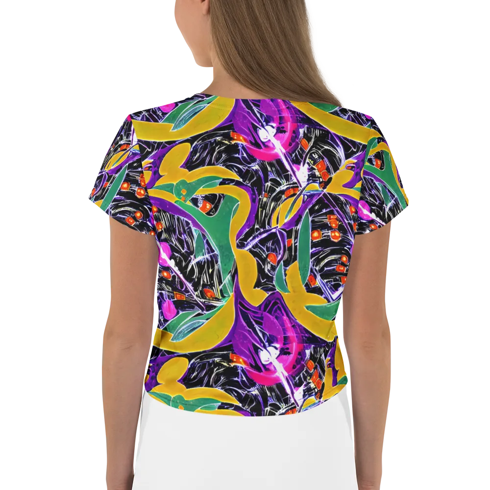 Lacquer Bloom on Crop Tee — Back