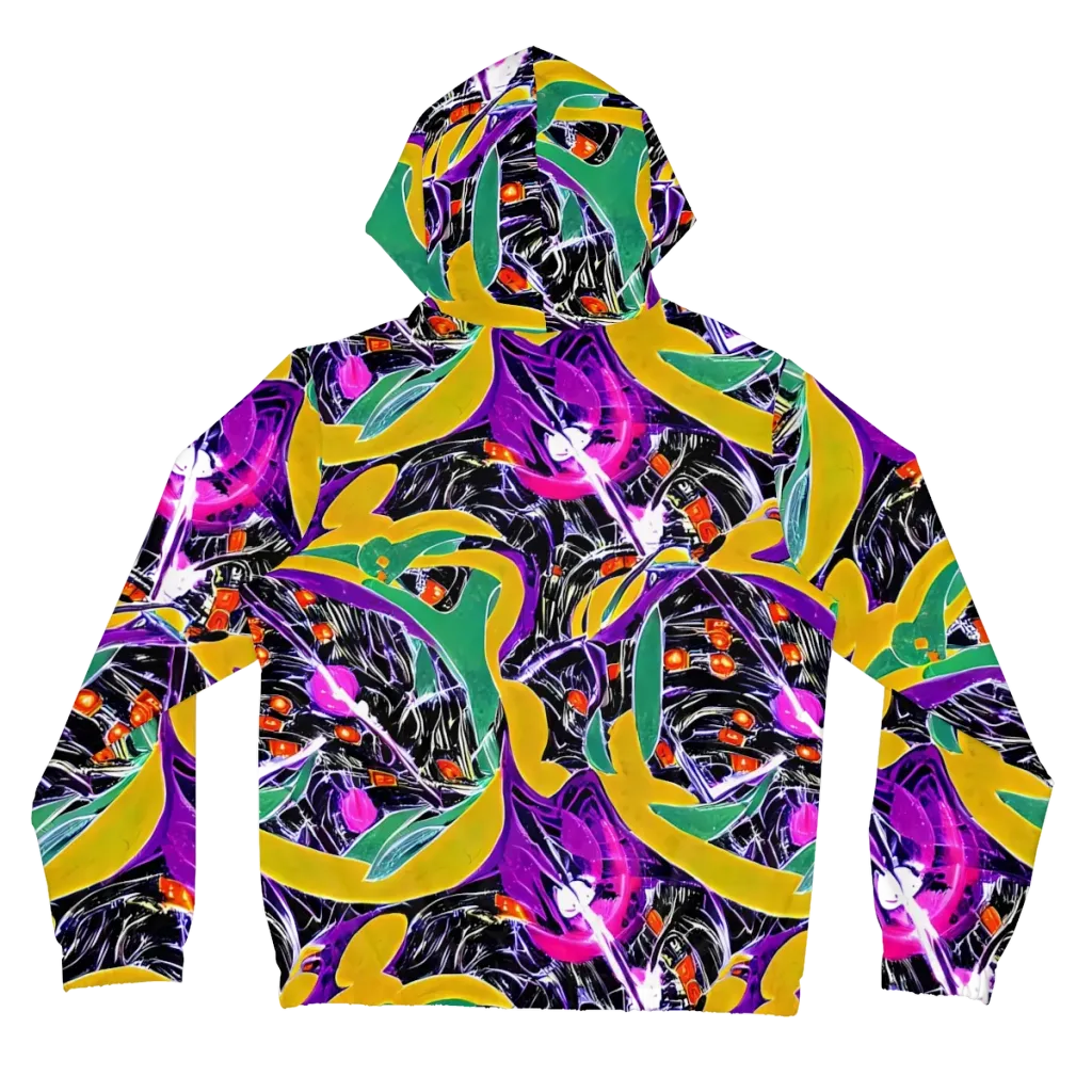 Lacquer Bloom on Women's Full-Zip Hoodie — Back