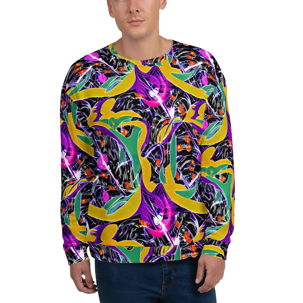 Lacquer Bloom on Sweatshirt — Front