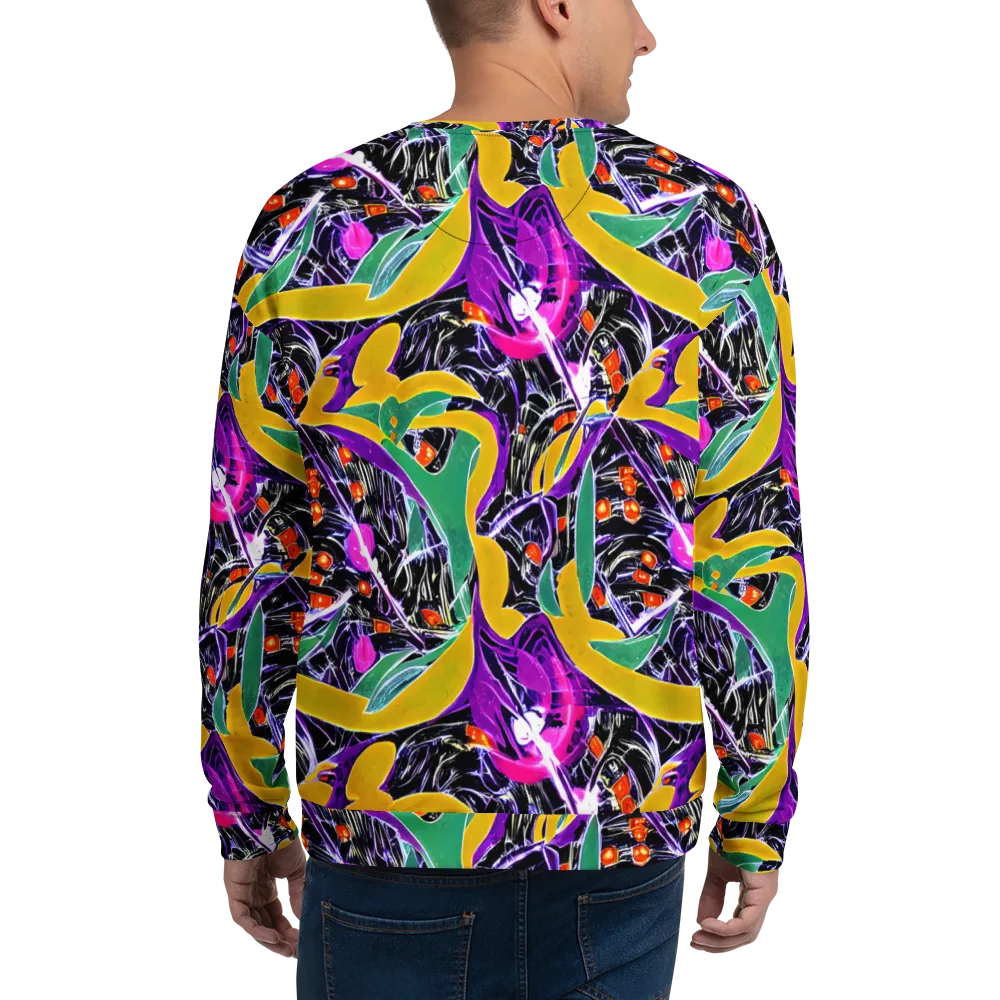Lacquer Bloom on Sweatshirt — Back