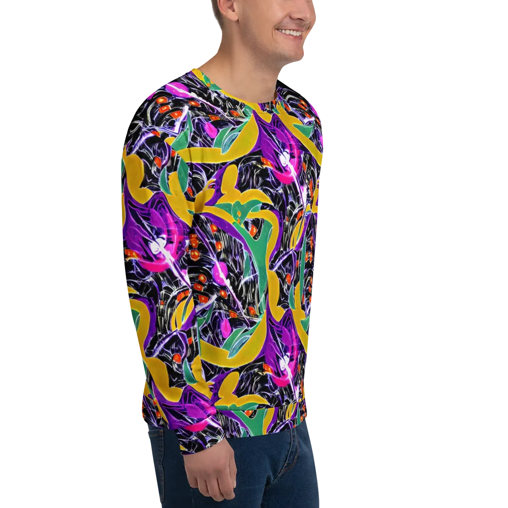 Lacquer Bloom on Sweatshirt — Right Front