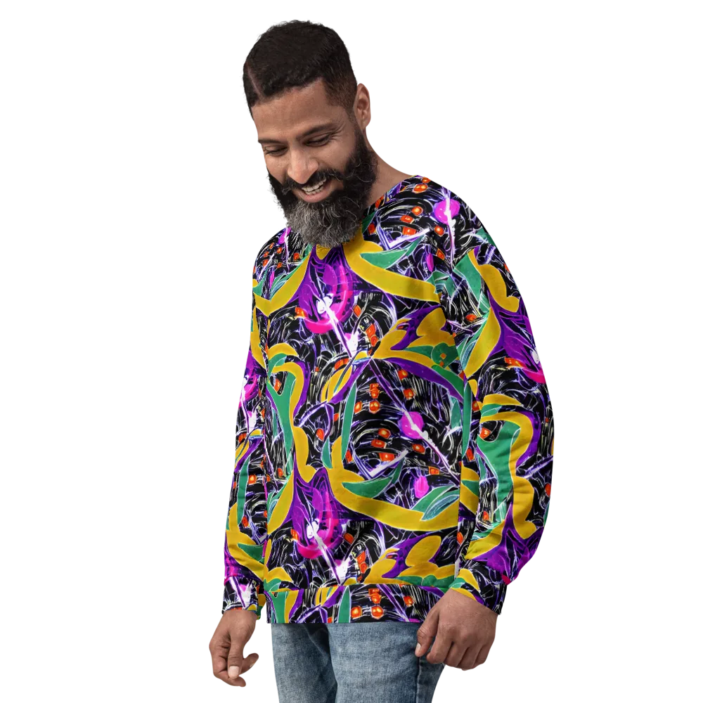 Lacquer Bloom on Sweatshirt — Left Front