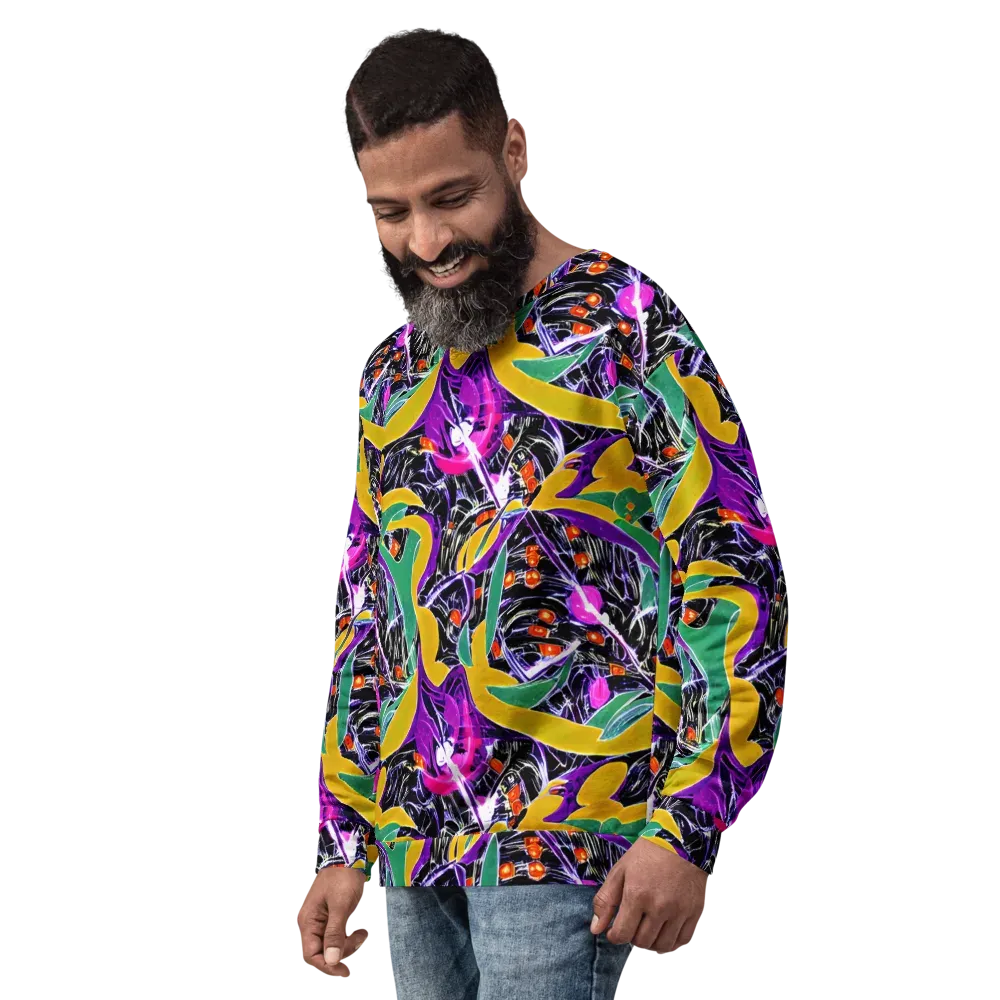 Lacquer Bloom on Sweatshirt — Left Front