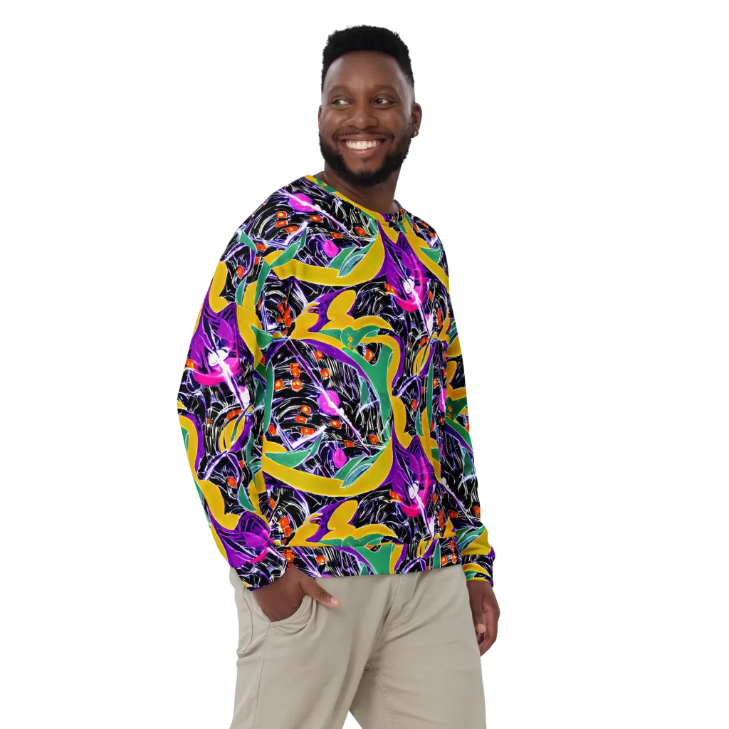 Lacquer Bloom on Sweatshirt — Front