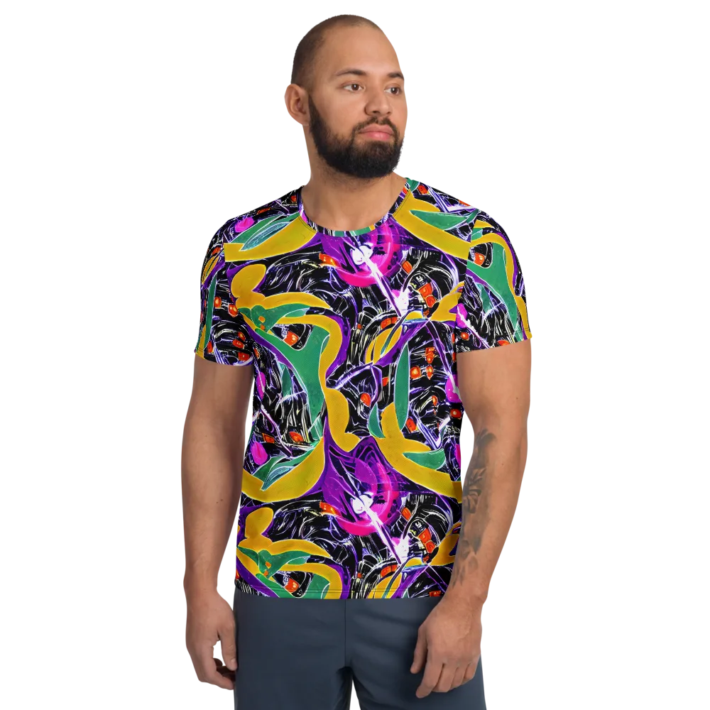 Lacquer Bloom on Men's Athletic T-Shirt — Front