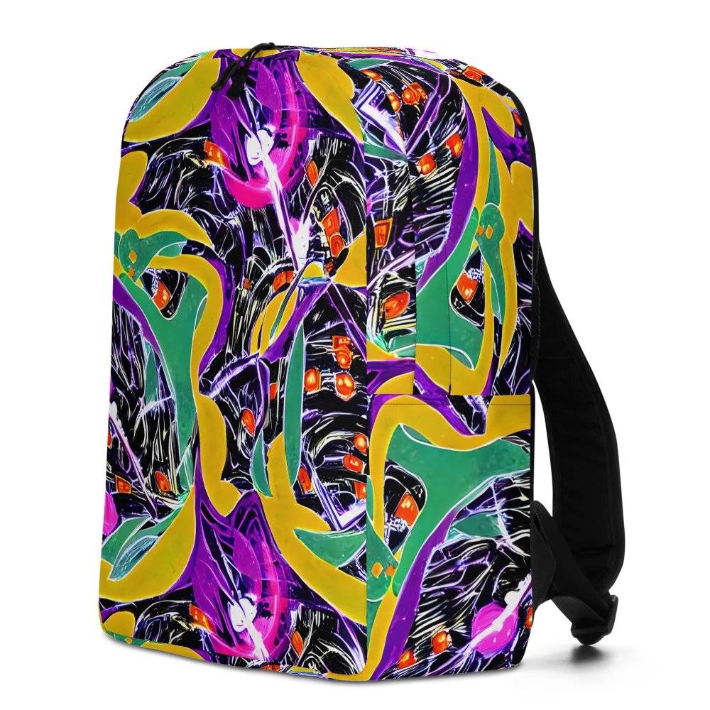 Lacquer Bloom on Minimalist Backpack — Left
