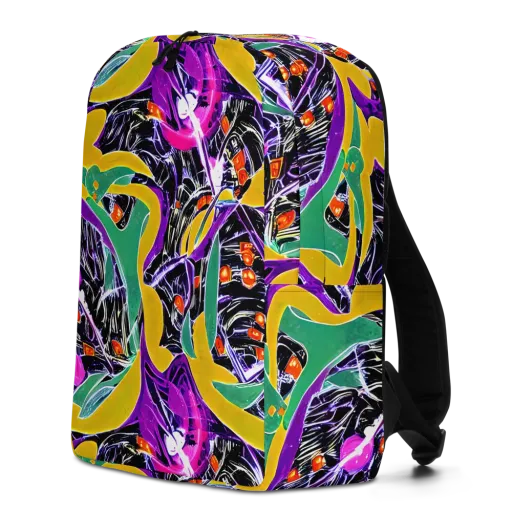 Lacquer Bloom on a Minimalist Backpack