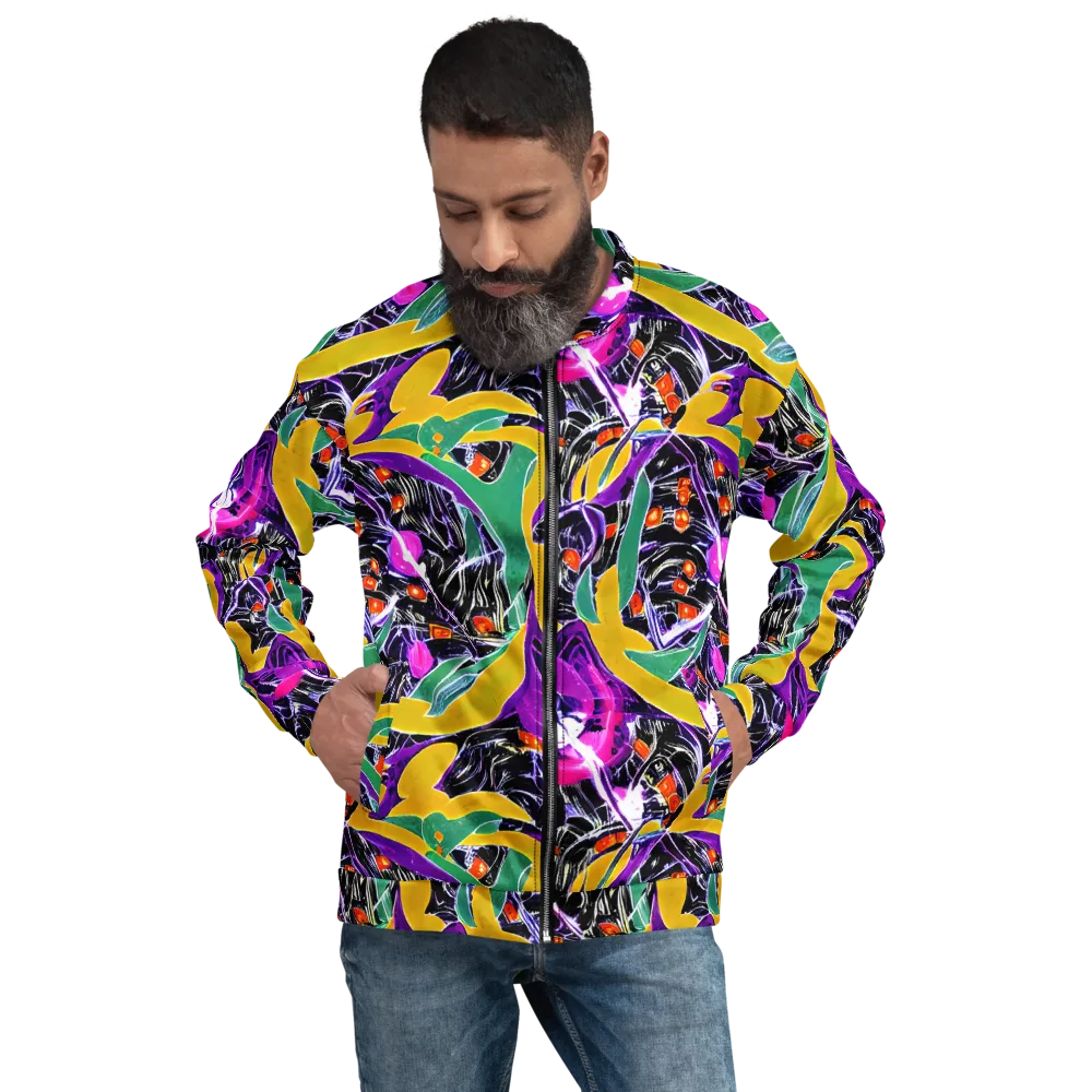 Lacquer Bloom on Bomber Jacket — Front