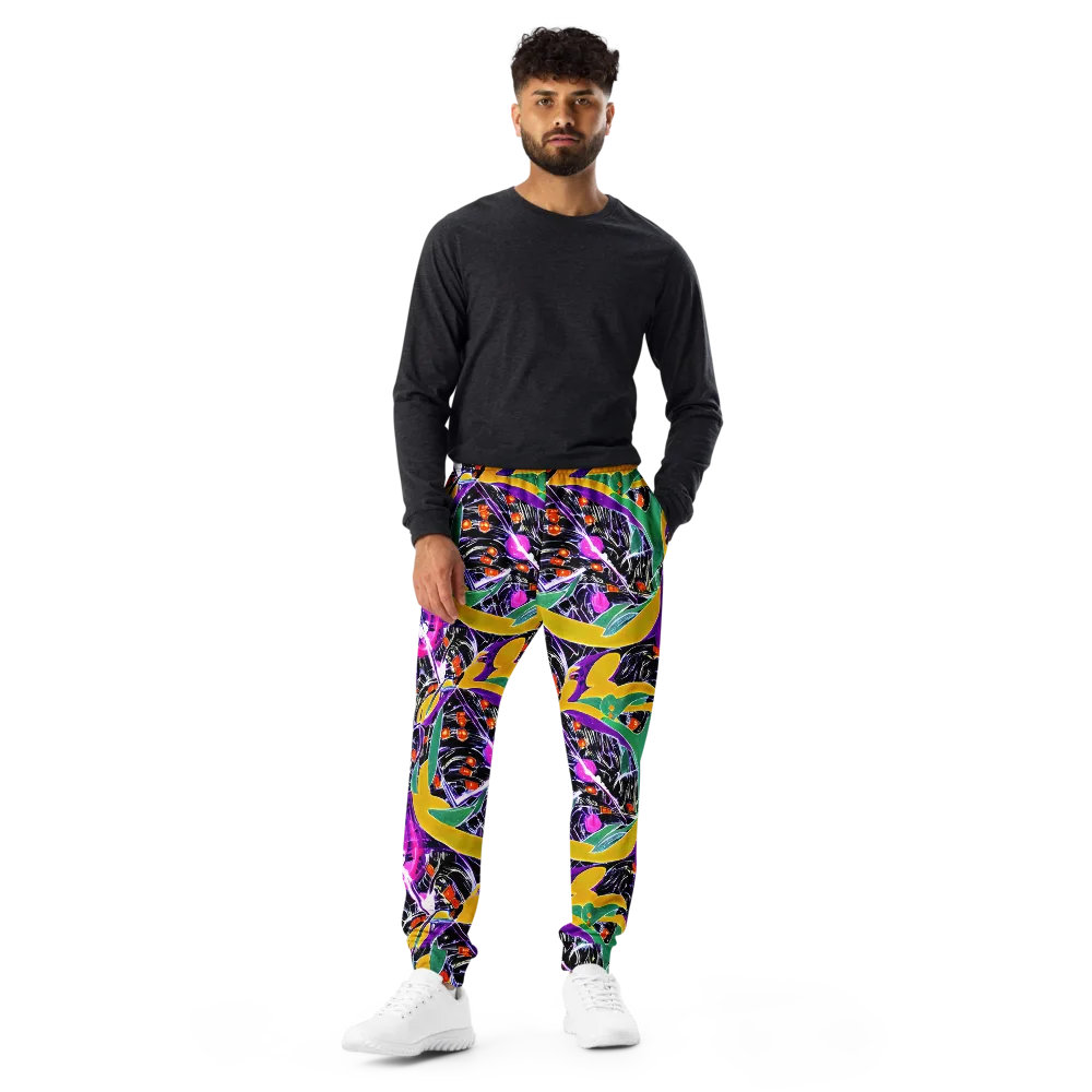 Lacquer Bloom on Men's Joggers — Front