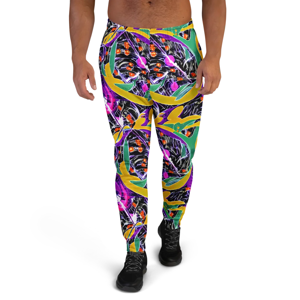 Lacquer Bloom on Men's Joggers — Front