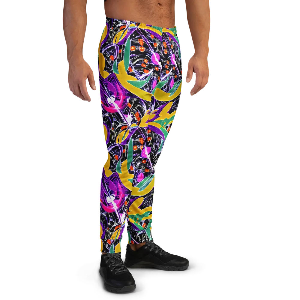 Lacquer Bloom on Men's Joggers — Right
