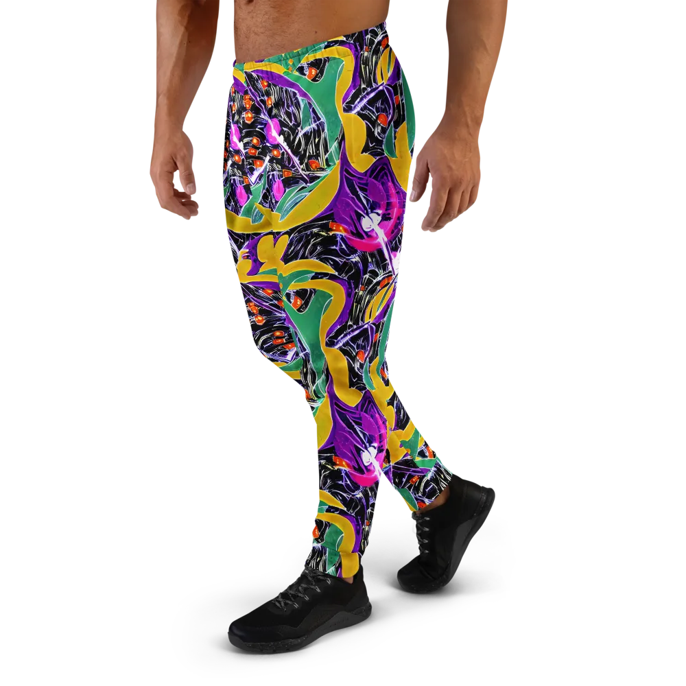 Lacquer Bloom on Men's Joggers — Left