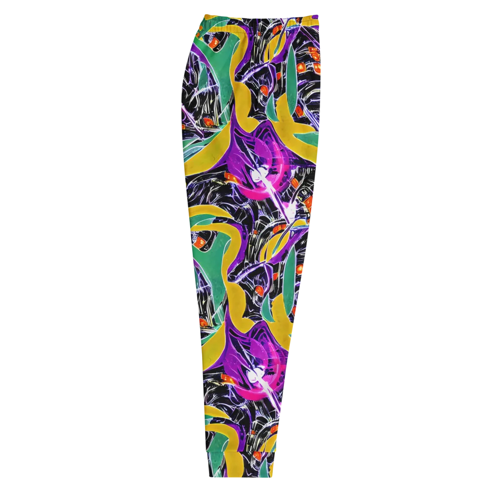Lacquer Bloom on Men's Joggers — Right