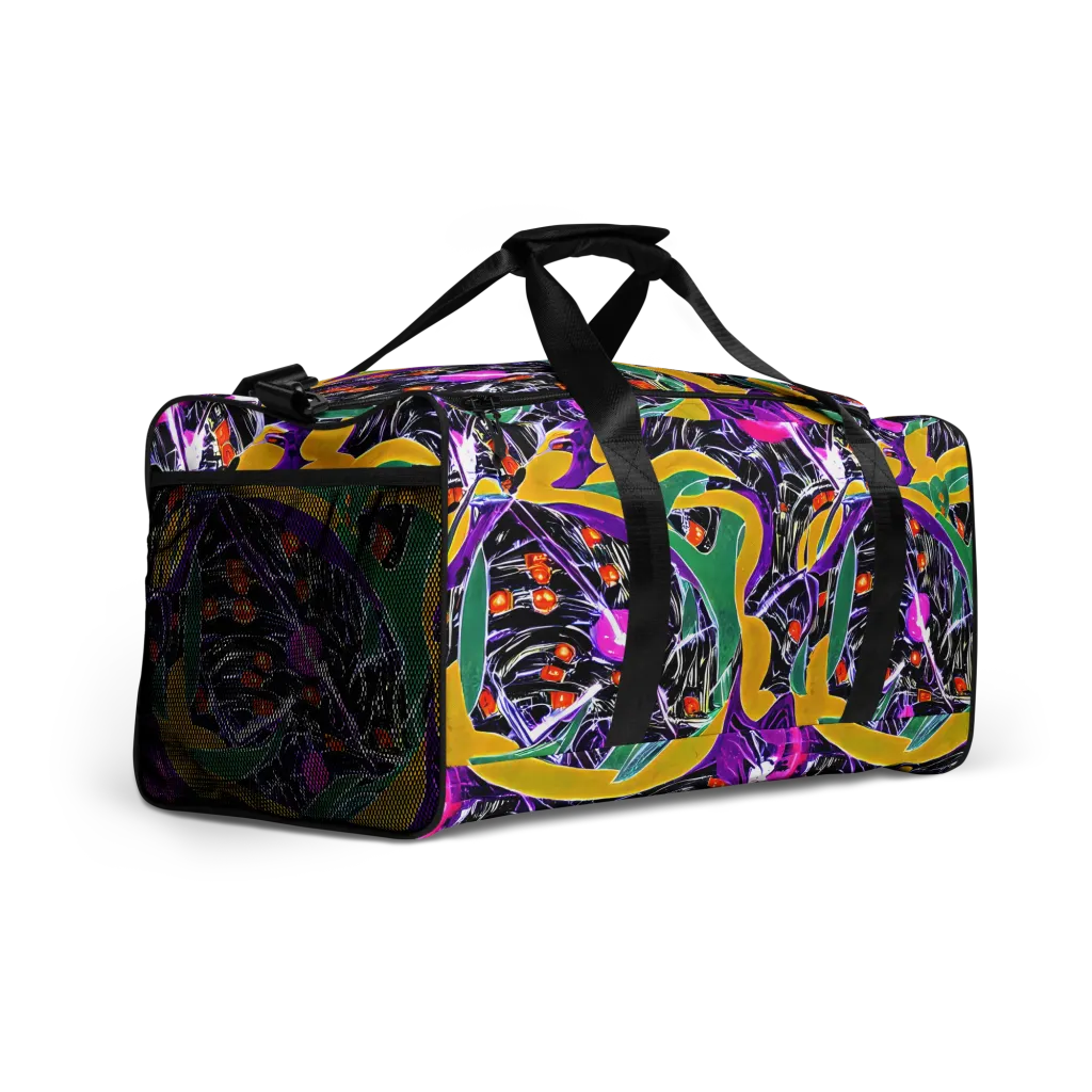 Lacquer Bloom on Duffle Bag — Right Front