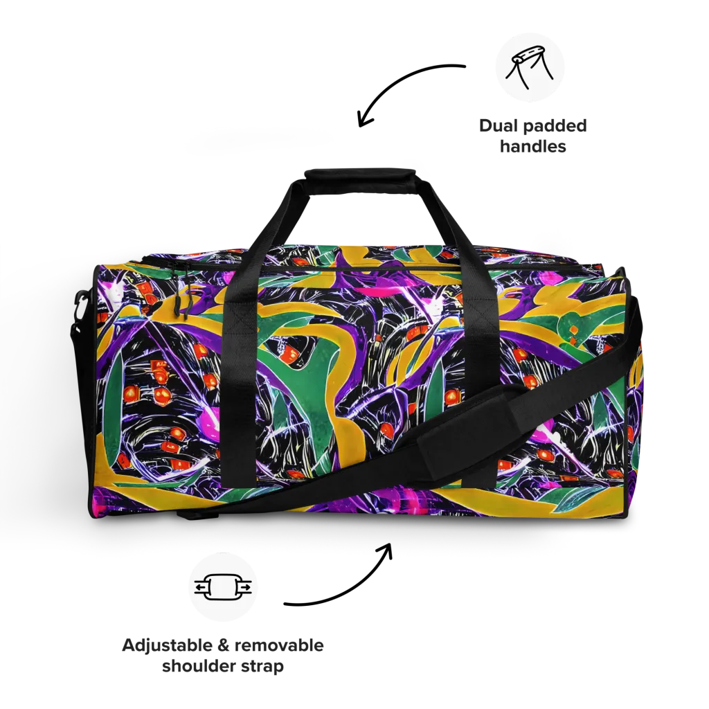 Lacquer Bloom on Duffle Bag — Front