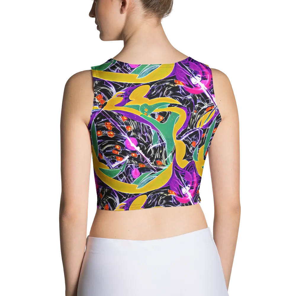 Lacquer Bloom on Crop Top — Back