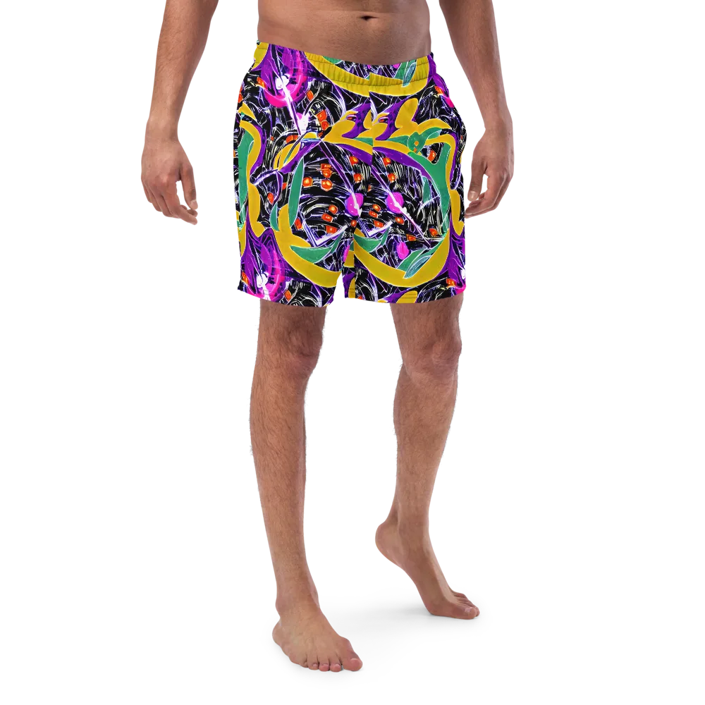 Lacquer Bloom on Swim Trunks — Front