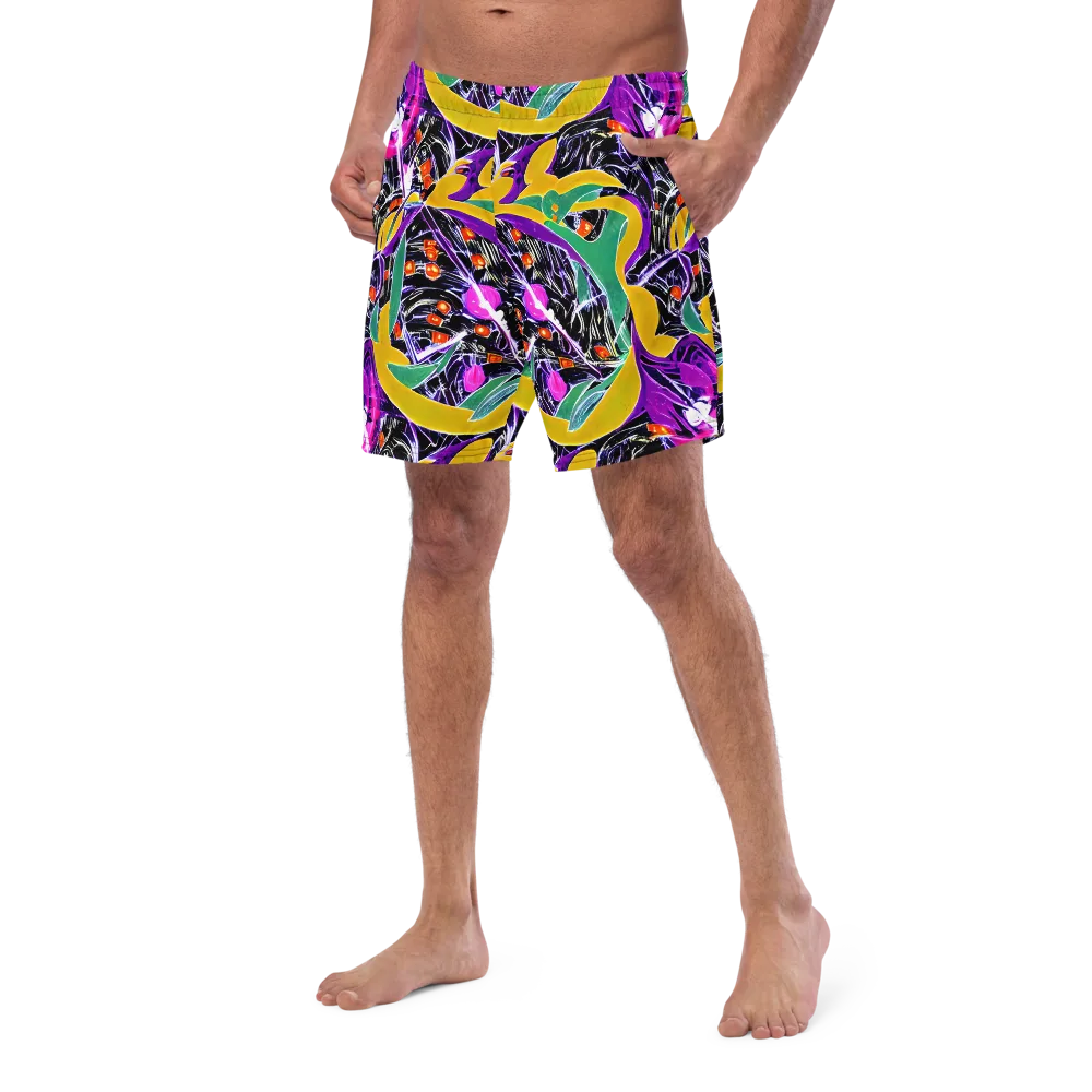 Lacquer Bloom on Swim Trunks — Left Front