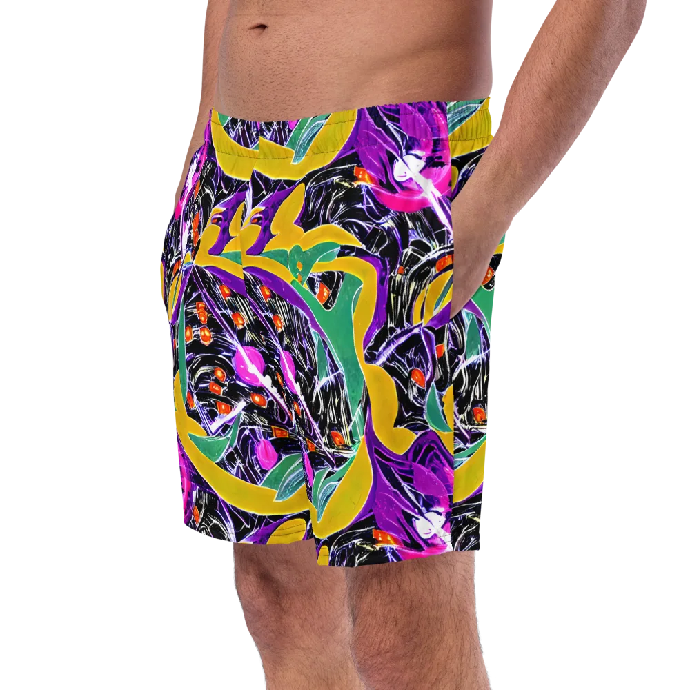 Lacquer Bloom on Swim Trunks — Left Front