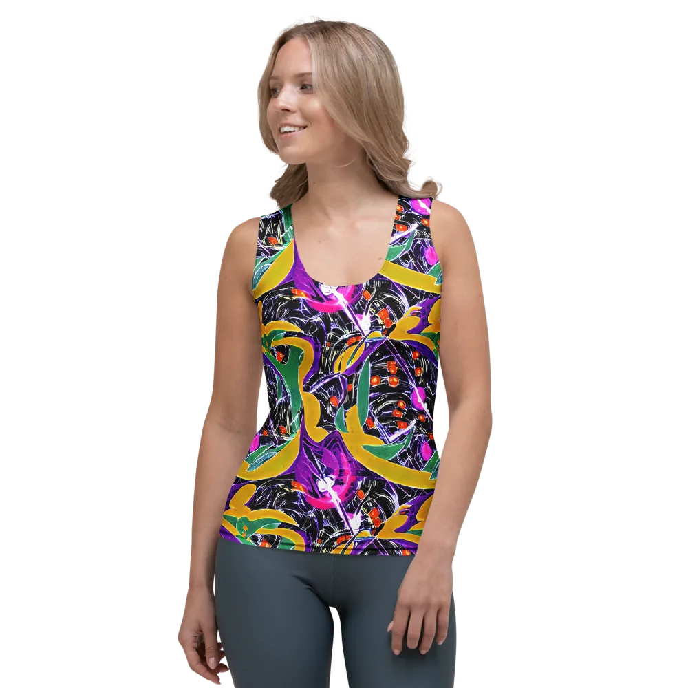 Lacquer Bloom on Women's Tank Top — Front
