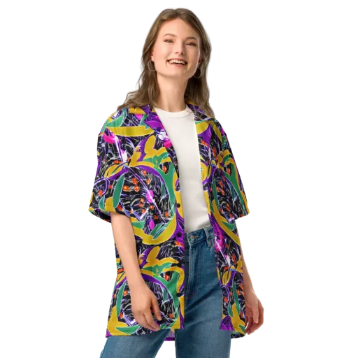Lacquer Bloom on a Button Shirt