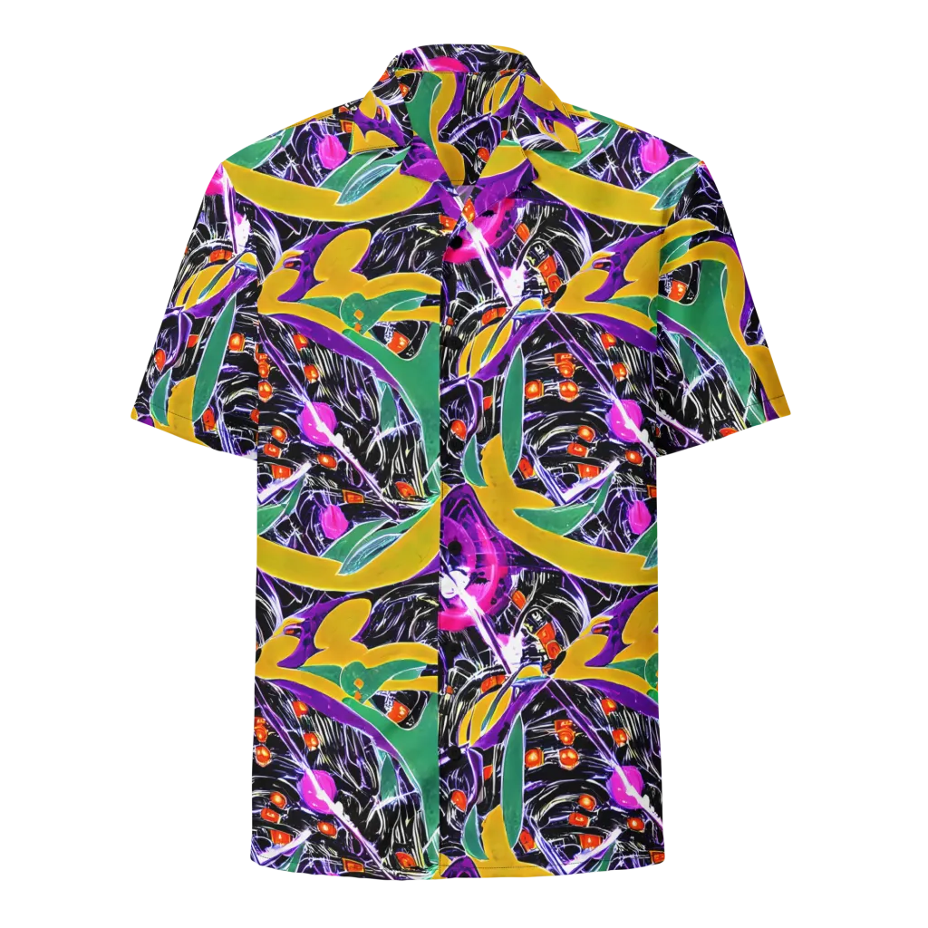 Lacquer Bloom on Button Shirt — Front