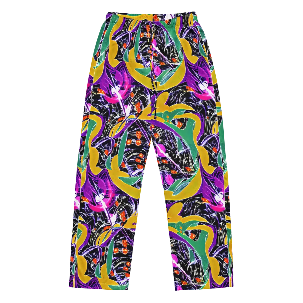 Lacquer Bloom on Women's Pajama Pants — Front