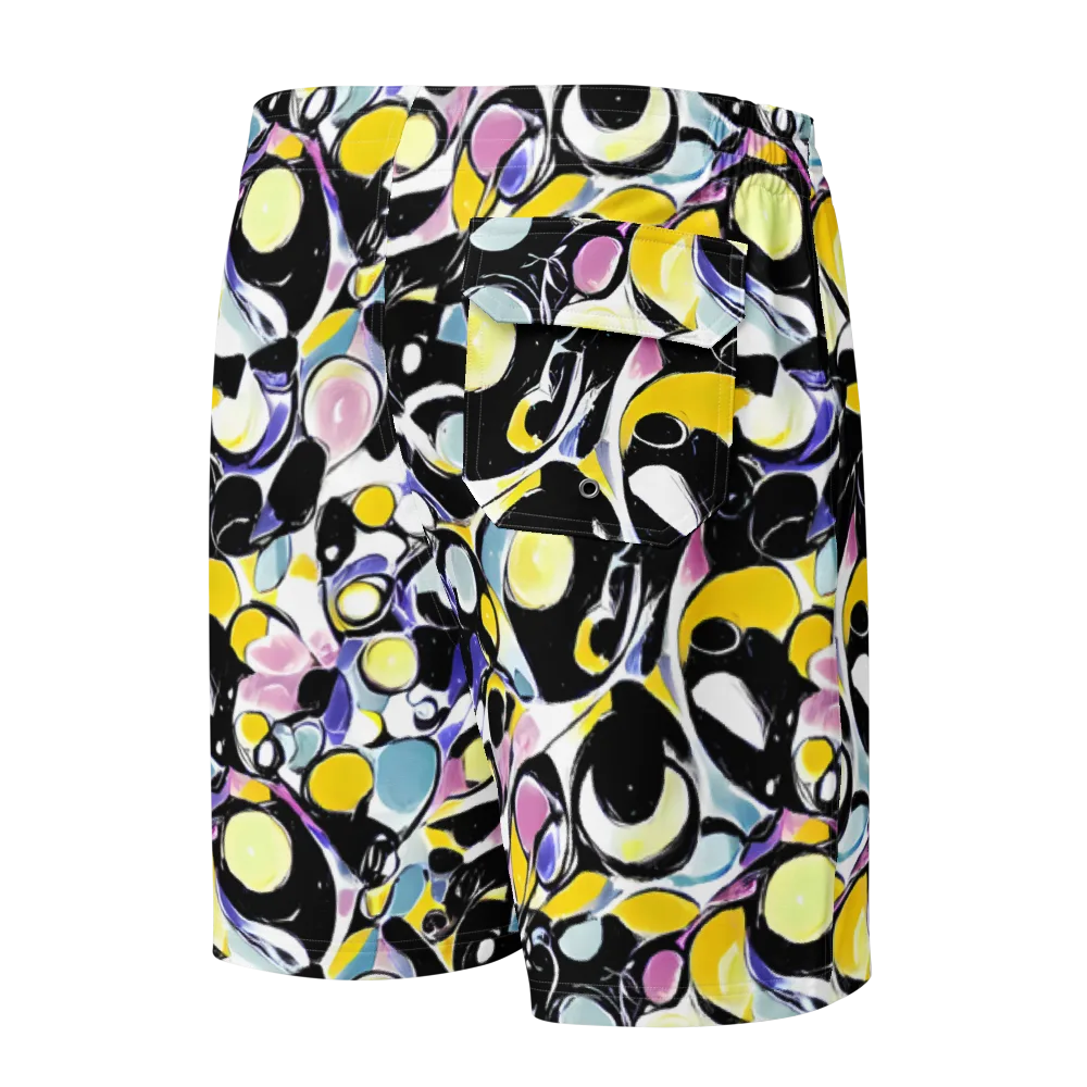 Electric Bubblegum on Men's Board Shorts — Back