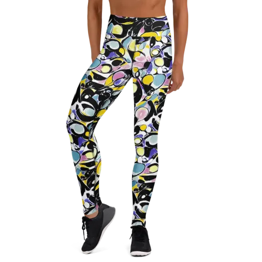 Electric Bubblegum on a Yoga Leggings