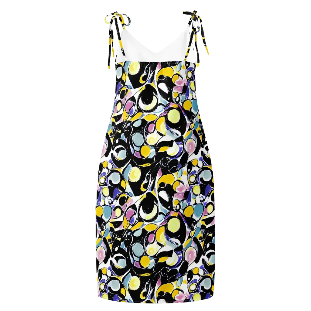 Electric Bubblegum on Slip Dress — Back