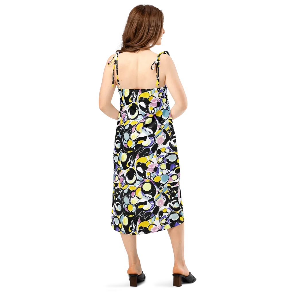 Electric Bubblegum on Slip Dress — Back