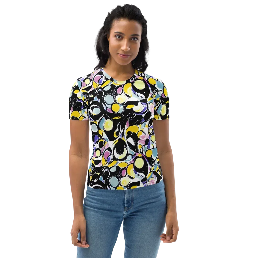 Electric Bubblegum on Women's Crew Neck T-Shirt — Front
