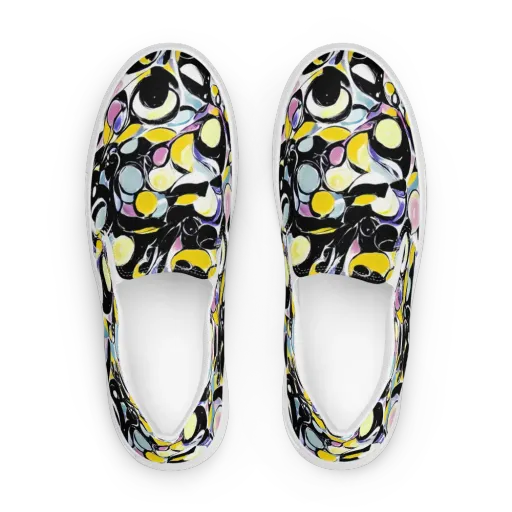 Electric Bubblegum on a Women's Slip-On Canvas Shoes