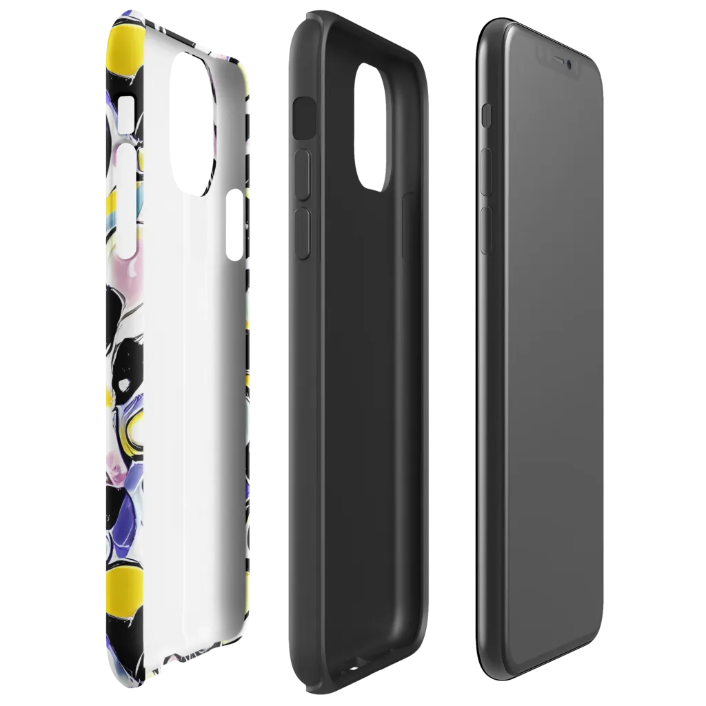 Electric Bubblegum on Tough Case for iPhone® — Right