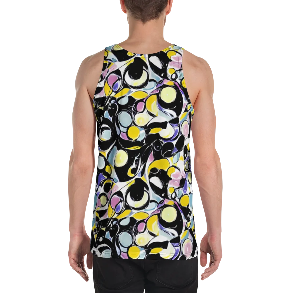Electric Bubblegum on Men's Tank Top — Back