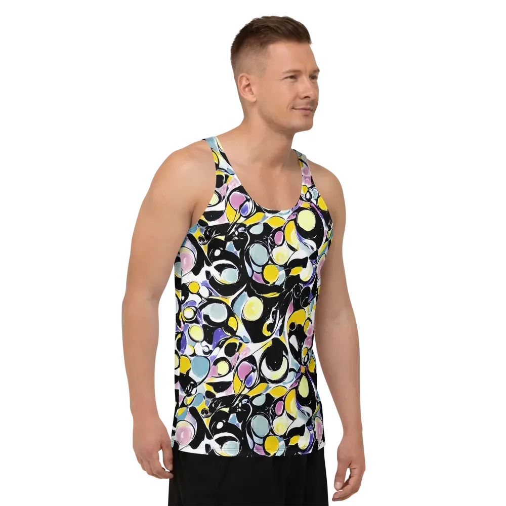 Electric Bubblegum on Men's Tank Top — Right Front