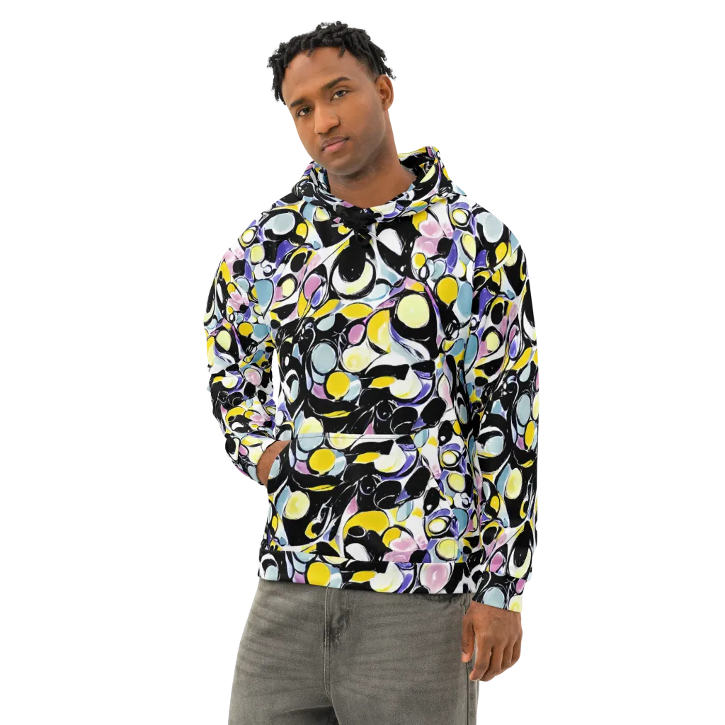 Electric Bubblegum on Cotton Hoodie — Left Front
