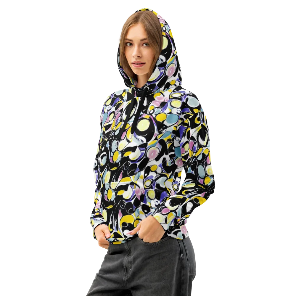Electric Bubblegum on Cotton Hoodie — Left Front